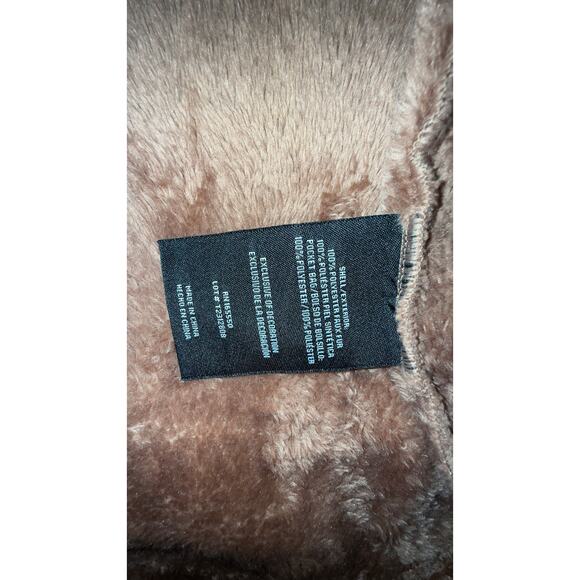 32 Degrees Heat Plush Fleece Zip Jacket M NWT Tan - Picture 8 of 8